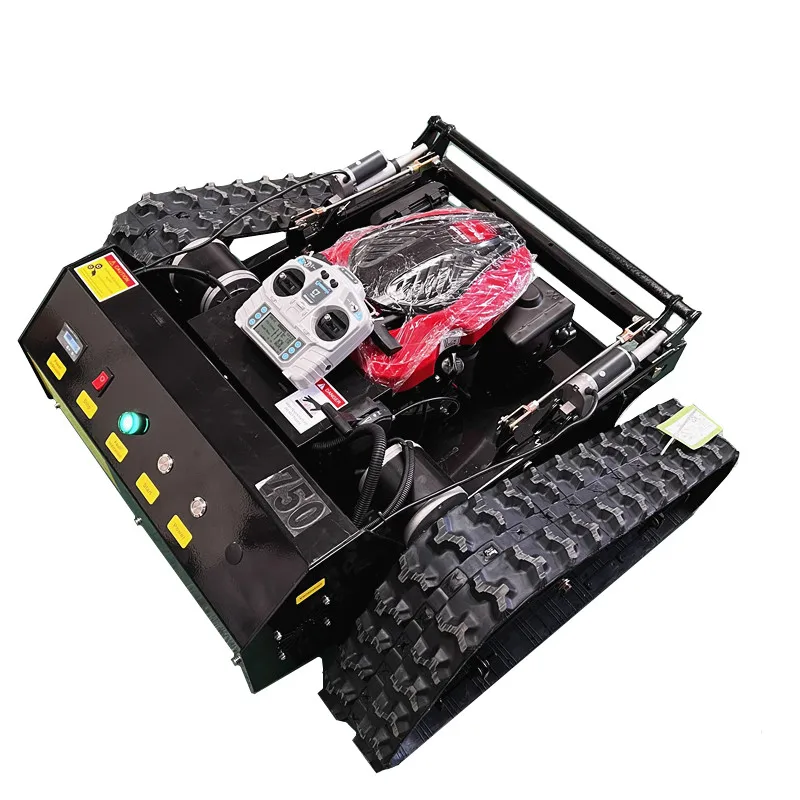 800mm 1000mm Cutting Width 16HP Multifunctional Remote Control Crawler Slope Lawn Mower Professional High Hard Self Propelled