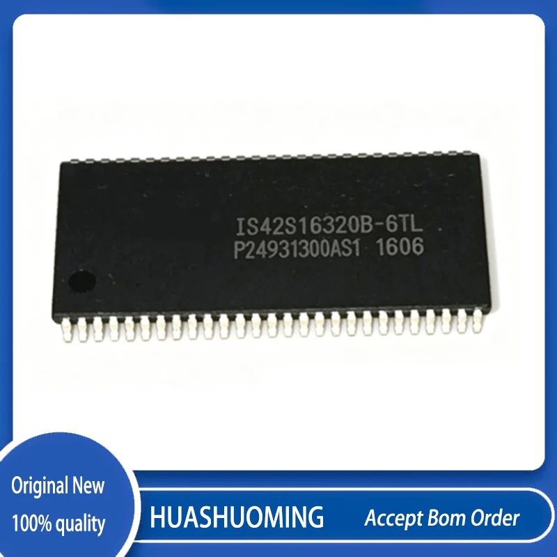 5Pcs/Lot IS42S16320B-6TL  IS42S16320B TSOP-54