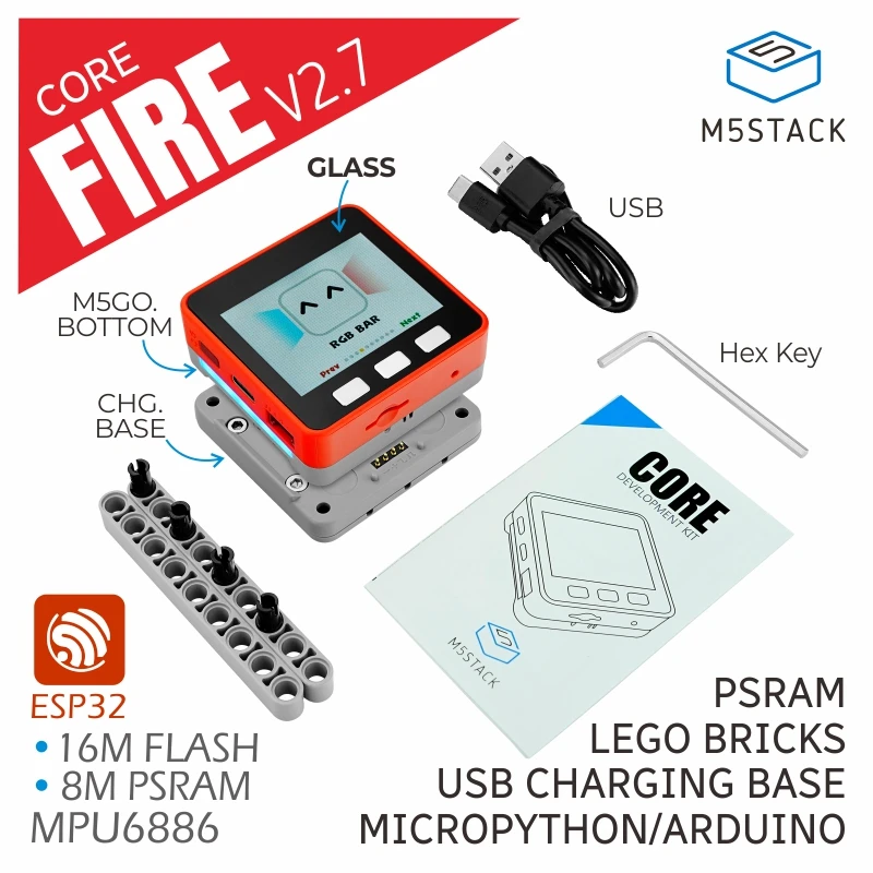 M5Stack Official FIRE IoT Development Kit (PSRAM) V2.7