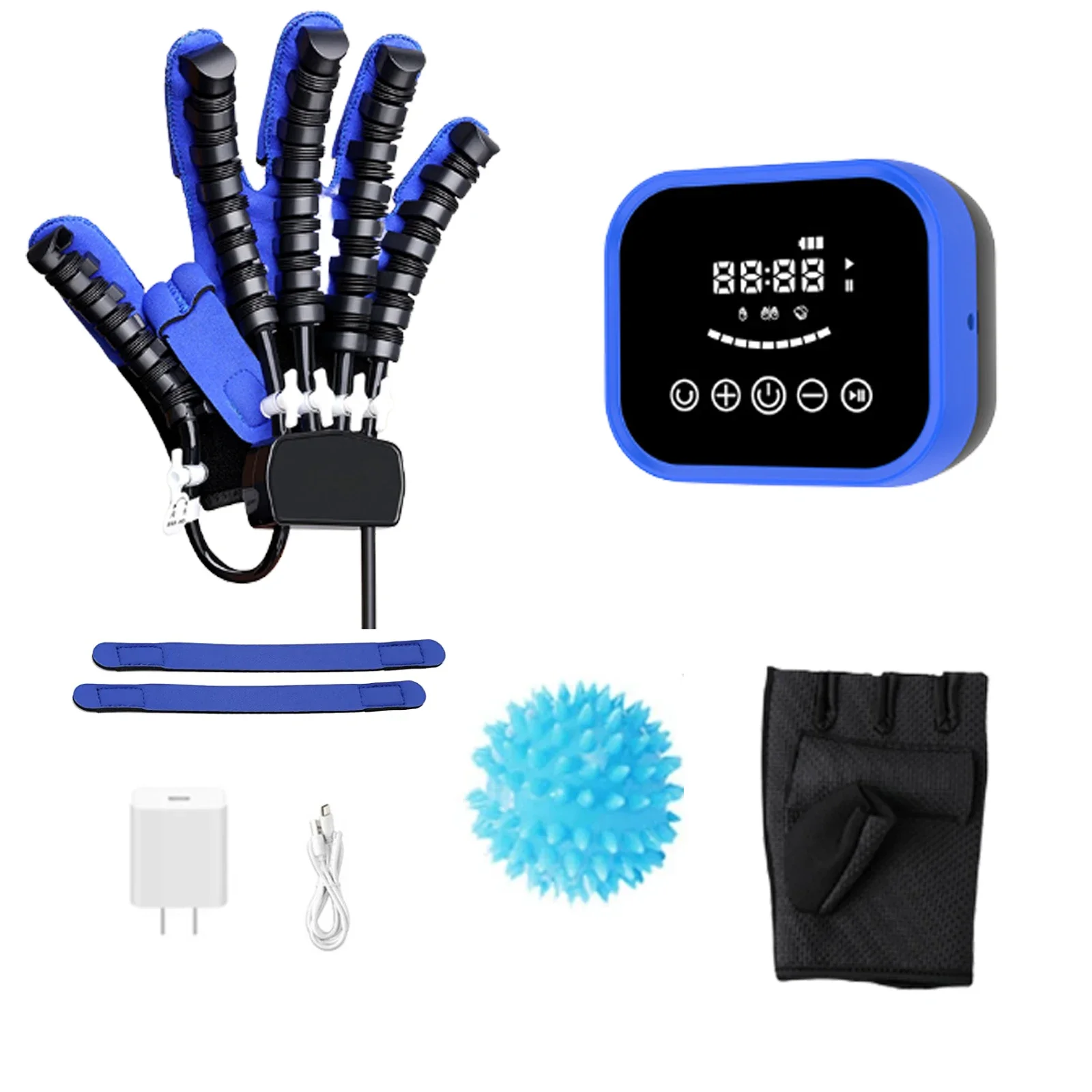 قفازات التدليك الذكية السكتة الدماغية شلل نصفي إعادة التأهيل وظيفة اليد روبوت قفازات إعادة التأهيل التدريب قفاز العناية بالإصبع