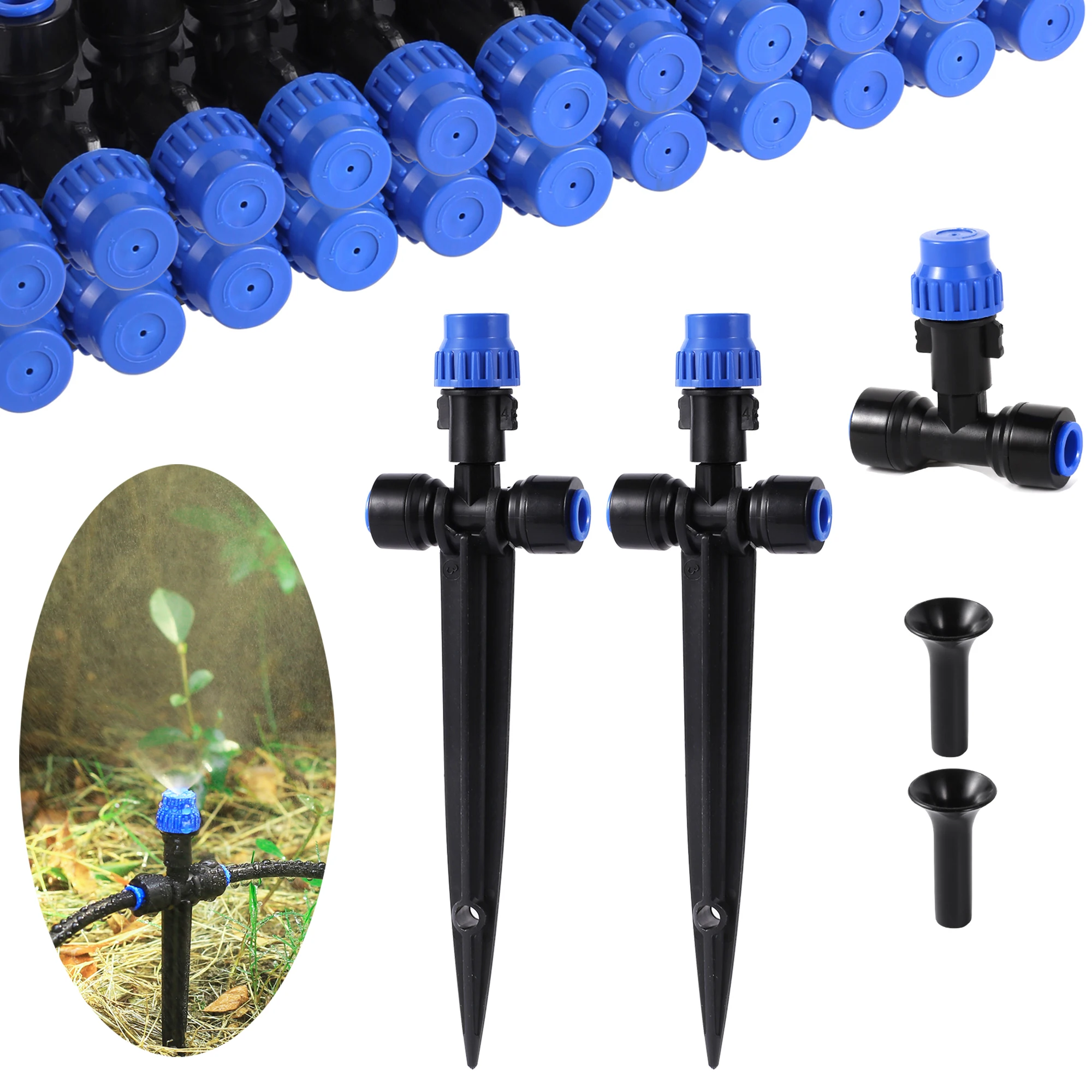 Adjustable Misting Nozzle & Bracket Atomized Sprayer Plant Flower Bonsai Watering Sprinkler Garden Agriculture Irrigation Tool