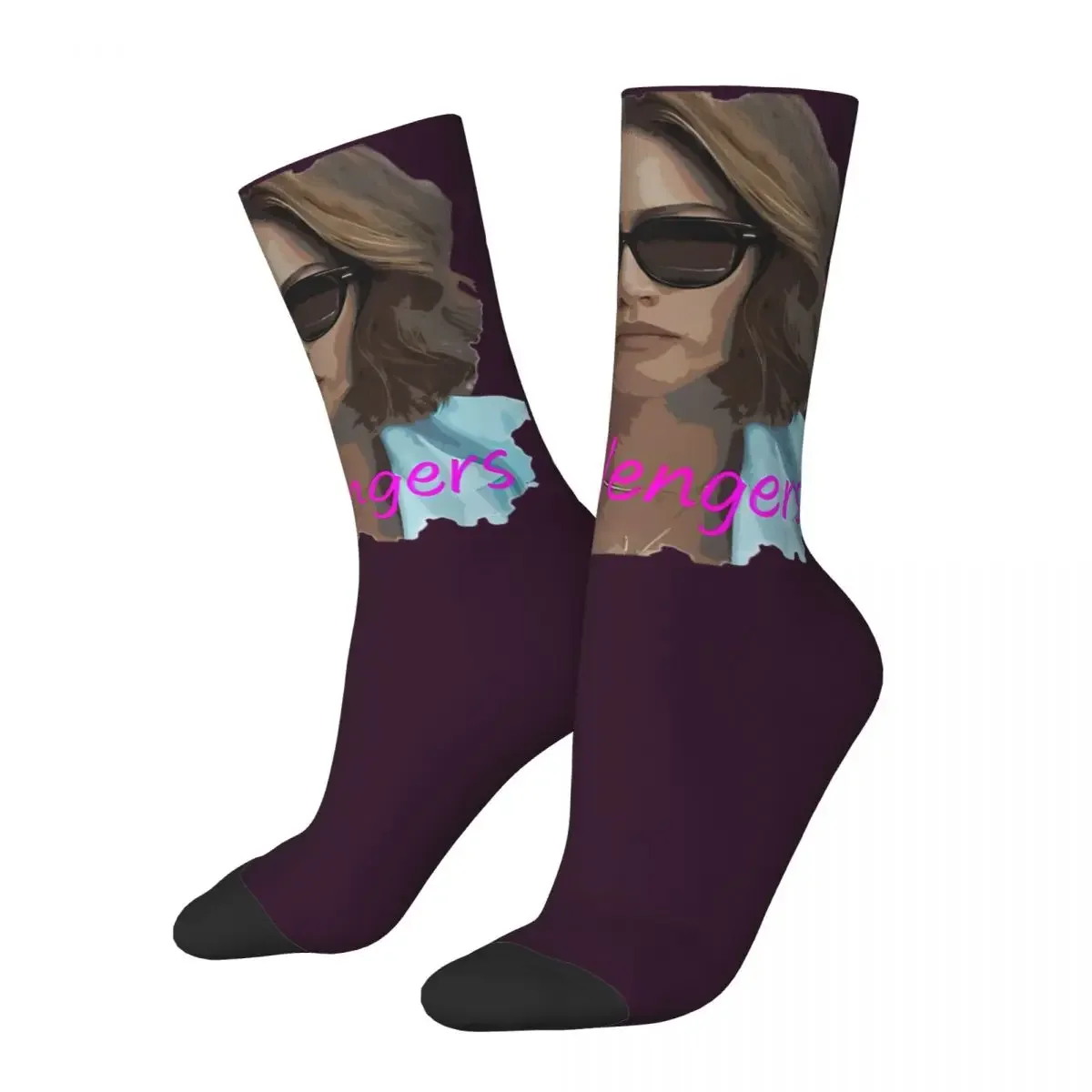 Colorful Women Men 2024 New Challengers Movie Zendaya Dress Socks Tashi Duncan Merch Sports Socks Super Soft Best Gifts