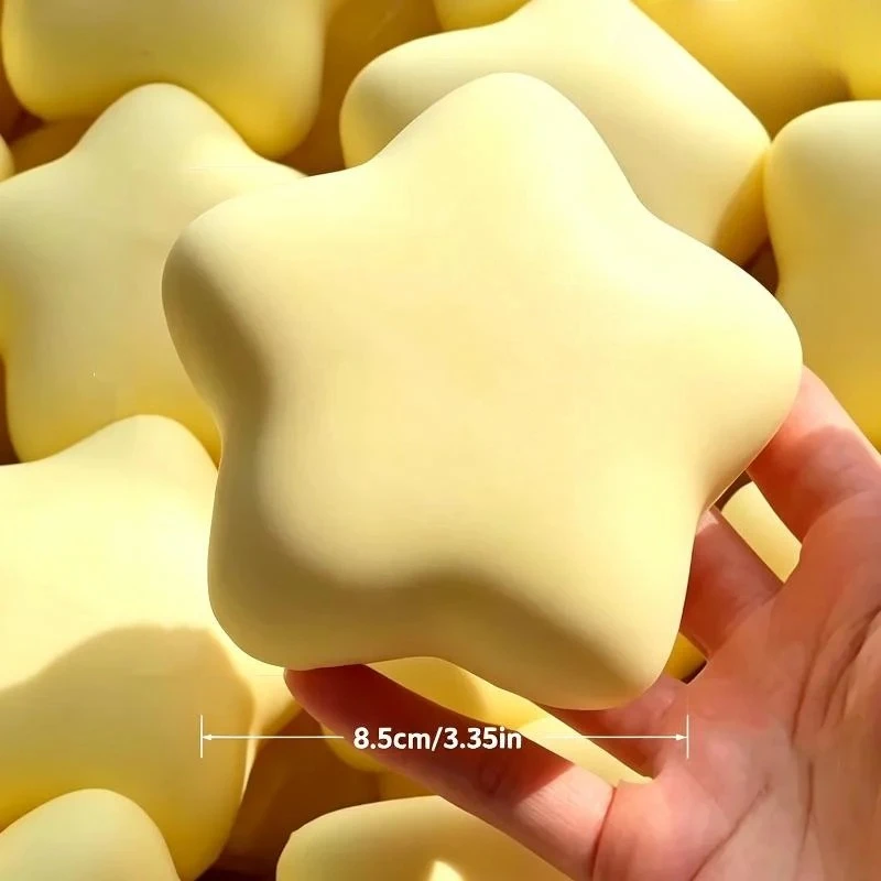 Niedliches Stern-Squishy-Quetschspielzeug, langsam aufsteigendes, milchiges, weiches, nasses Fidget-Spielzeug, Stressabbau-Tischdeko – Detail 4