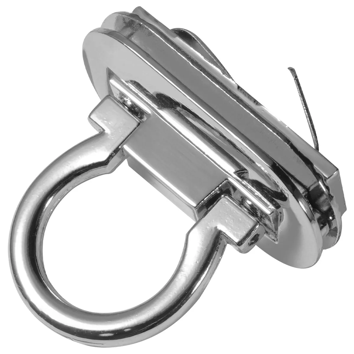 4Pcs Premium Die Cast Lock Clutch for Suitcase Bag Luggage Replacement Locks Fashion Design Easy Install Silver Heavy Duty