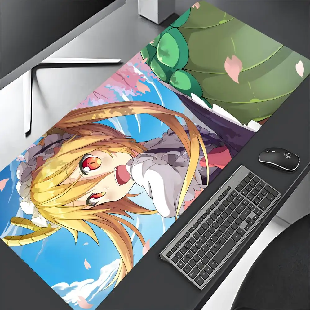 Miss Kobayashi Dragon Maid podkładka pod mysz duża gry komputerowe akcesoria 1000x500mm maty dla graczy dywanik antypoślizgowy Laptop miękkie myszy