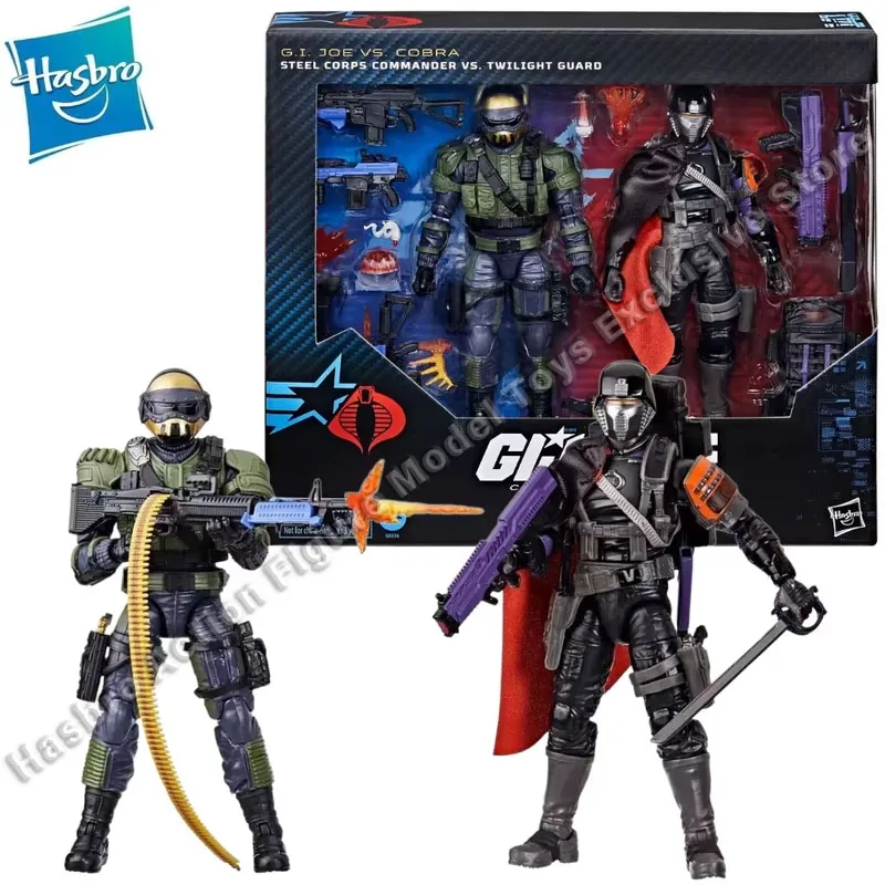 In Stock Hasbro G.I.JOE Classified Series 141 Steel Corps Commander Vs Twilight Guard Action Figures Model Toys Collectible