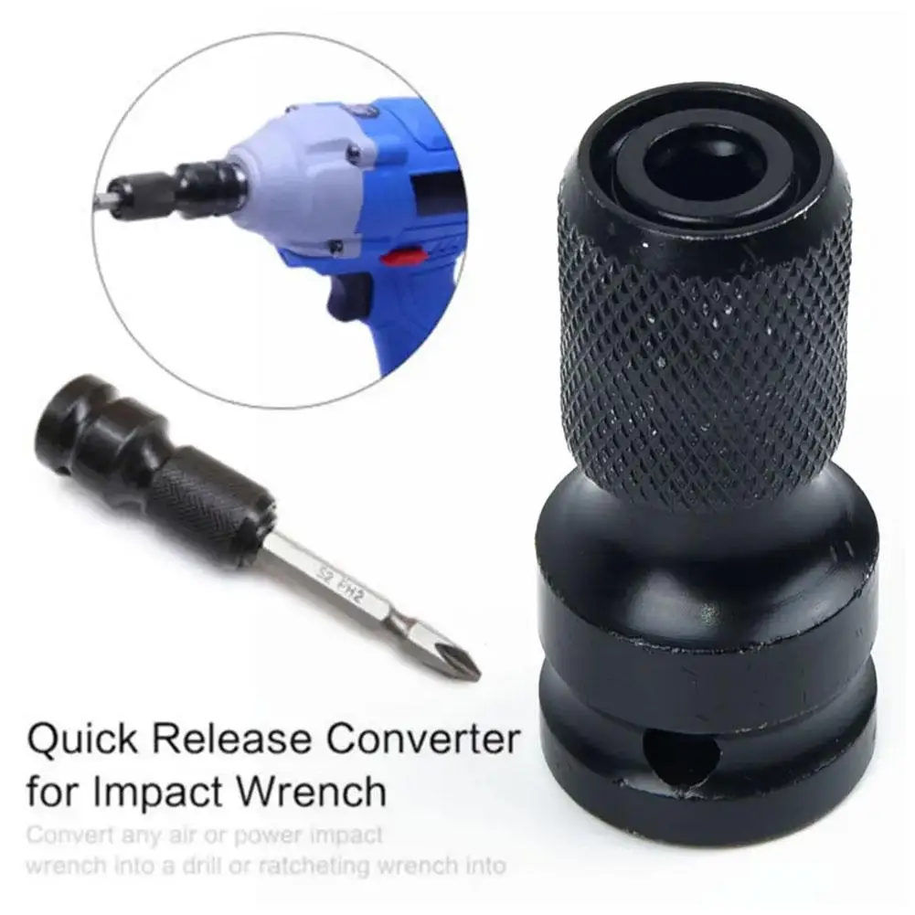 Electric Wrench Adapter Sleeve Turning Head Multi Functional Universal Adapter Expansion Sleeve Electric Drill Chuck Accessories
