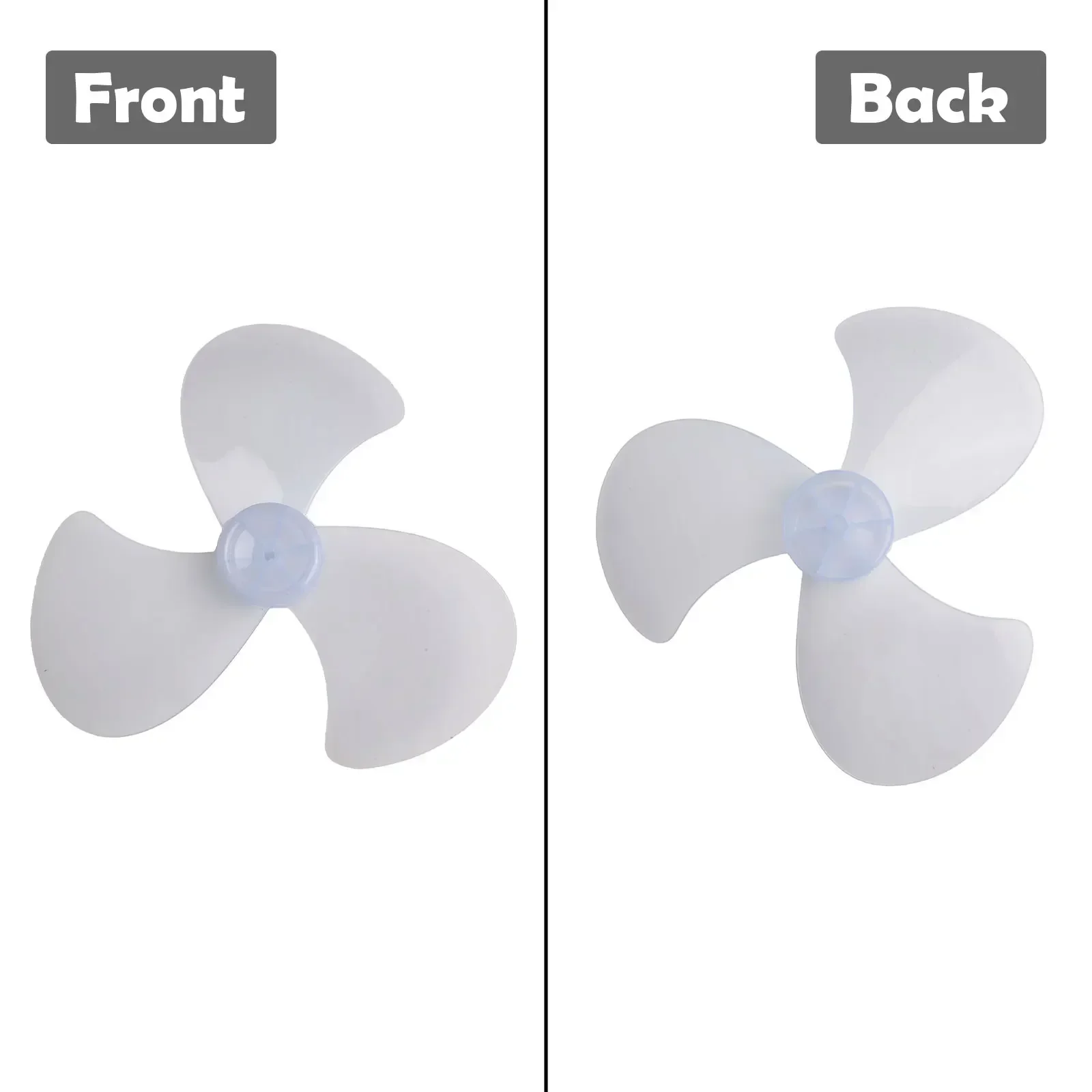 For Desk Fan Pedestal Fan Blade Three Leaves Fan Blade For Home Cooling Transparent Black PP Plastic Material Easy To Install