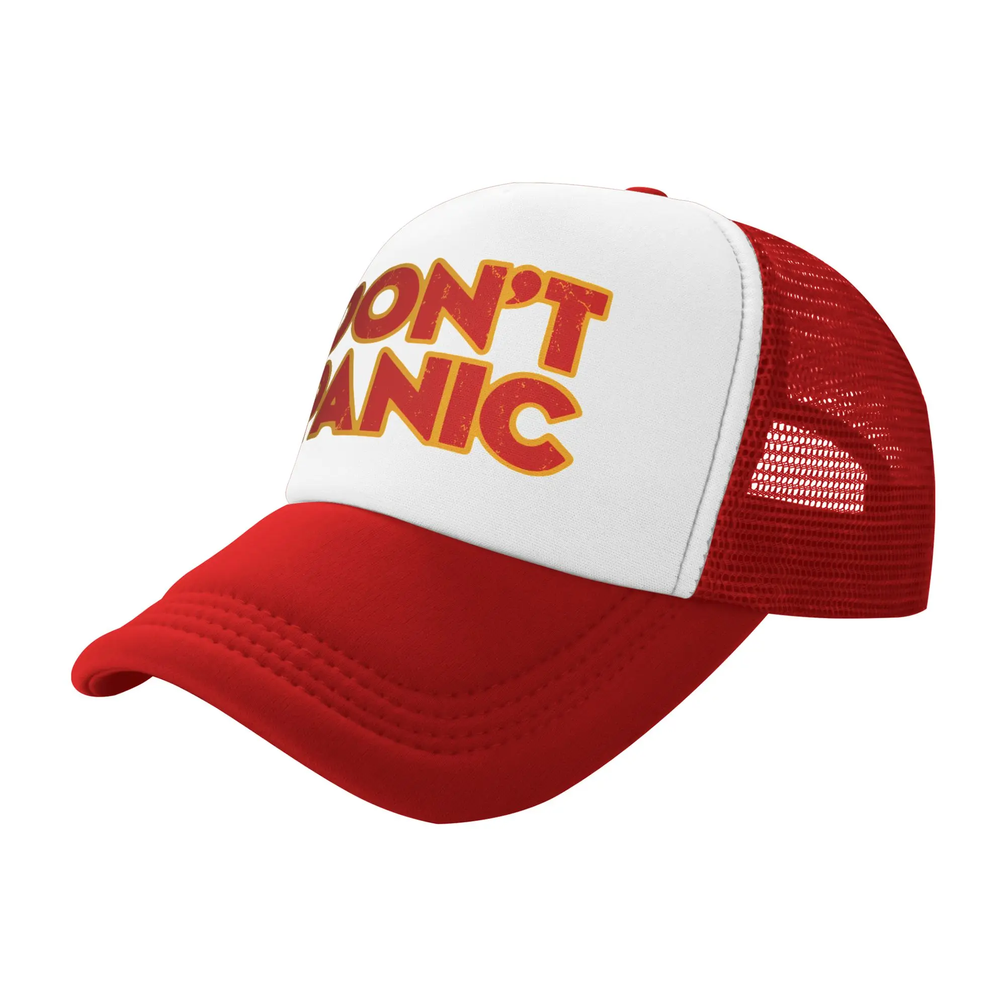 dont panic 42 The Answer To Life Douglas Adams  Mesh Sun Cap Outfits for Unisex Adjustable Baseball Cap Mesh-Back Outdoor Caps
