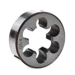 1Pcs HSS Pipe Threads Round Dies 1/8 1/4 3/8 1/2 3/4 HSS High Speed Steel Pipe Thread Round Die Hand Tools Tap Die