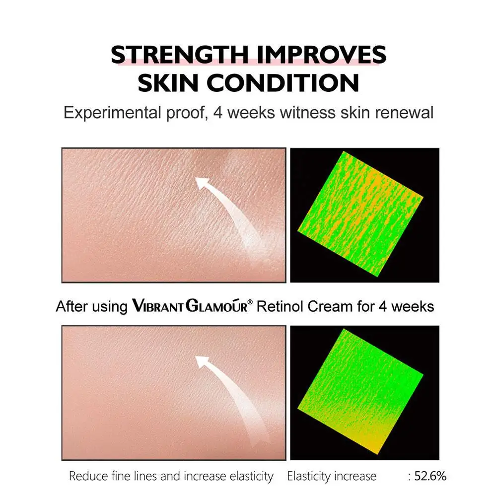 الريتينول كريم وجه مزيل التجاعيد ترطيب ثبات مكافحة الشيخوخة تغذي حمض المنتج الرعاية الهيالورونيك رفع الجلد E5b5