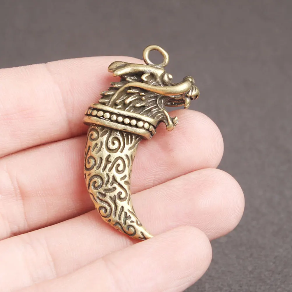 

2pcs Brass Craft Pendants Key Chain Decorations Shaped DIY Ring Home Shop Visits Jewelry Accessories