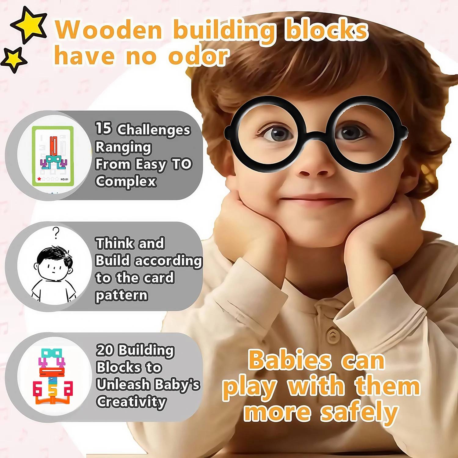 Holz Zahlenbausteine Montessori Kreatives Puzzle Stapelspielzeug Lernspielzeug Frühe Mathematik Logisches Denken Entwicklung