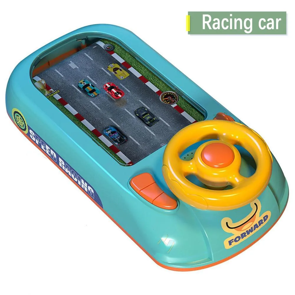 Electronic Adventure Game Steering Wheel Driving Toy Racing Car Children Simulation Vehicles With Music Sound For Kids Baby Gift