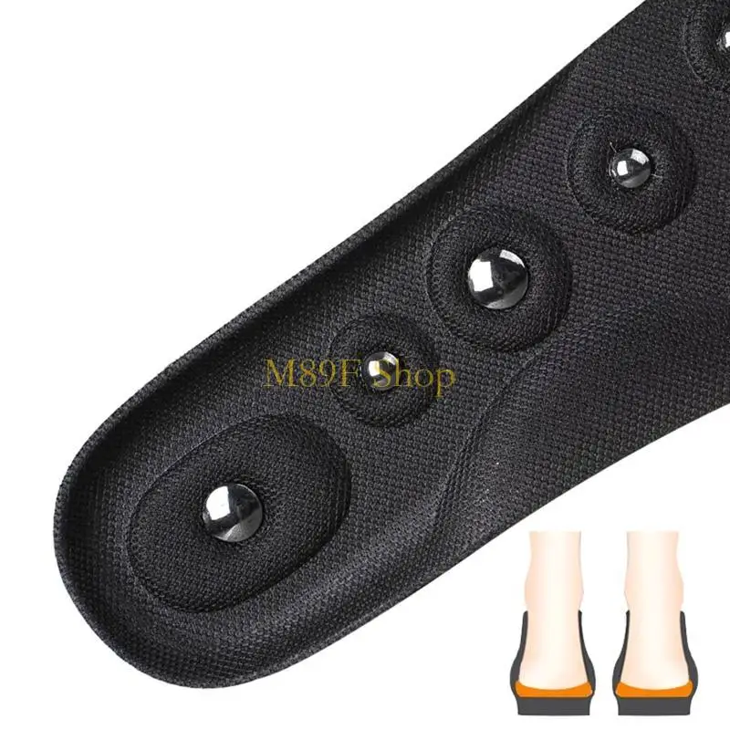 M89F Therapy Insoles Shoe Inserts Foot Massage Pain Relief Magnet Shoes Pads