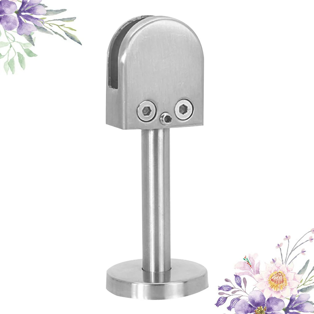 

1Pcs Glass Clamp Professional Stainless Steel Glass Holder for Guardrail Balcony Support Rod 14x80mm Durable Fixation Clip