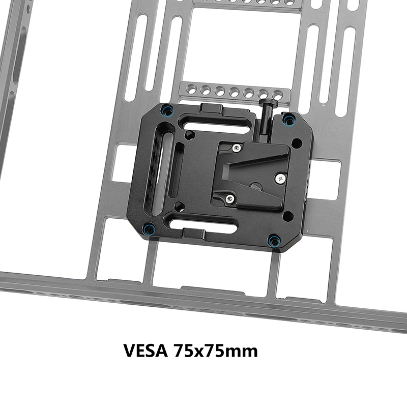 HDRIG Mini V Mount Female Adapter Quick Release With VESA Mount 75×75mm & 1/4\