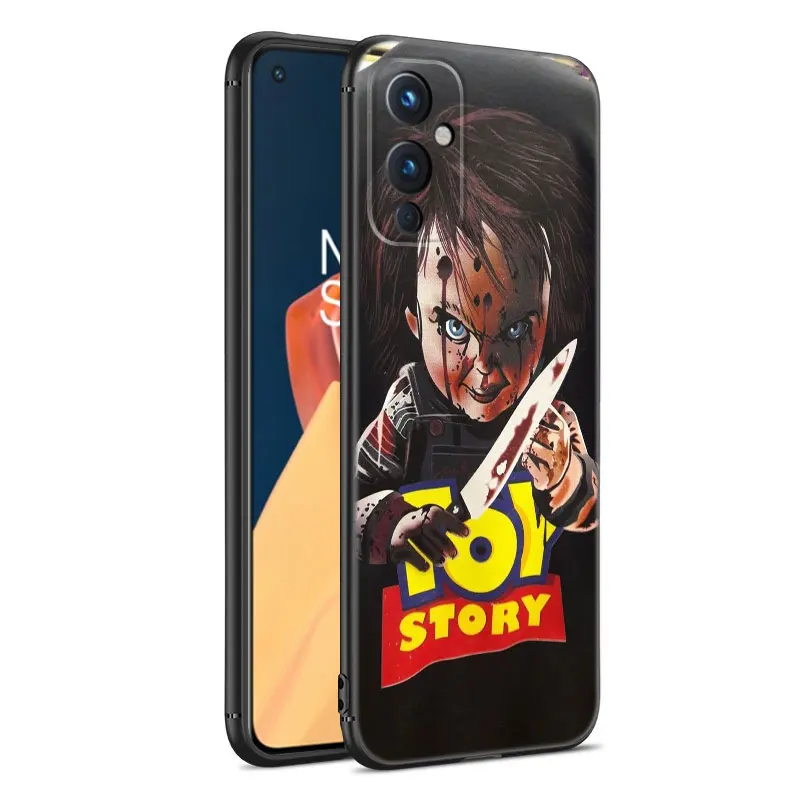 Chucky Doll Horror Movie Black Silicone Phone Case For OnePlus 9 10 11 12 ACE 2V Pro 9RT 10T 10R Nord CE 2 3 Lite N10 N20 N30 5G