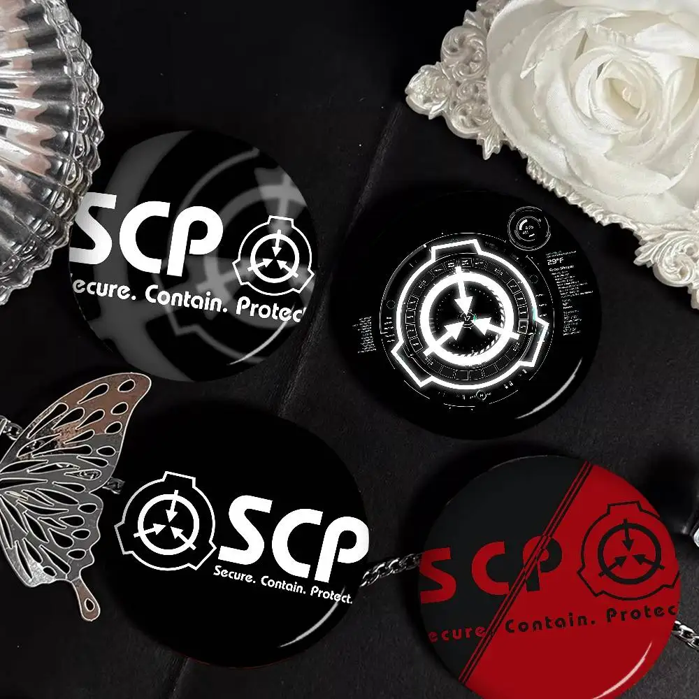 Popular Foundation Scp F-Foundation Game 58mm Cute Series Pins Funny Badge Interesting Cartoon Animals Brooches Backpack Clothe