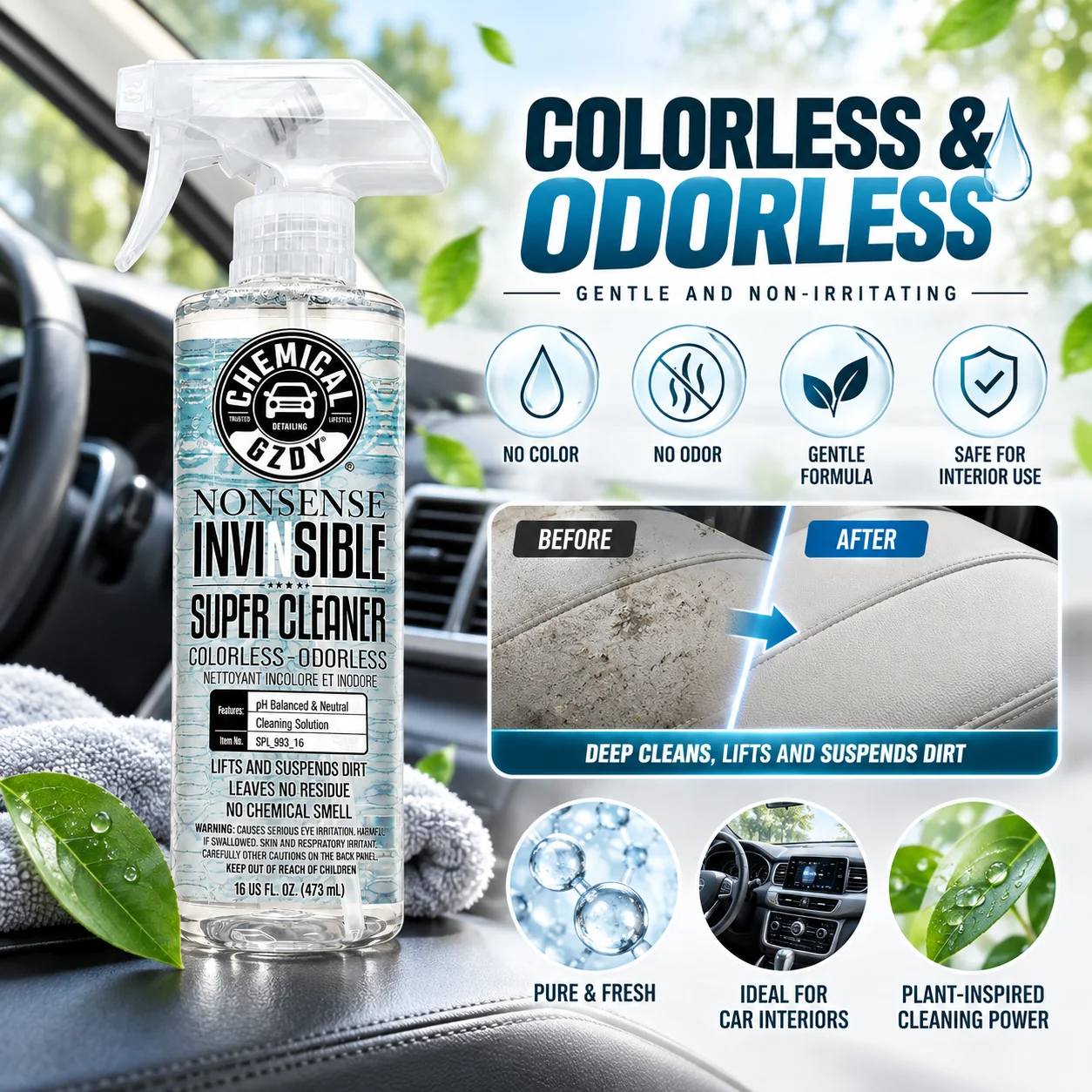 473ML All Purpose Cleaner Car - Leather Cleaner Interior recension och pris