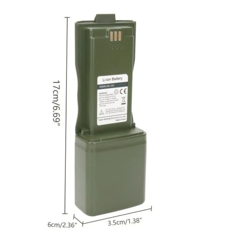 AR-152 BL-152 5200mAh For BL-152 Two Way Radios AR152 For BAOFENG Walkie Talkie TypeC Battery With USB Charging Cable