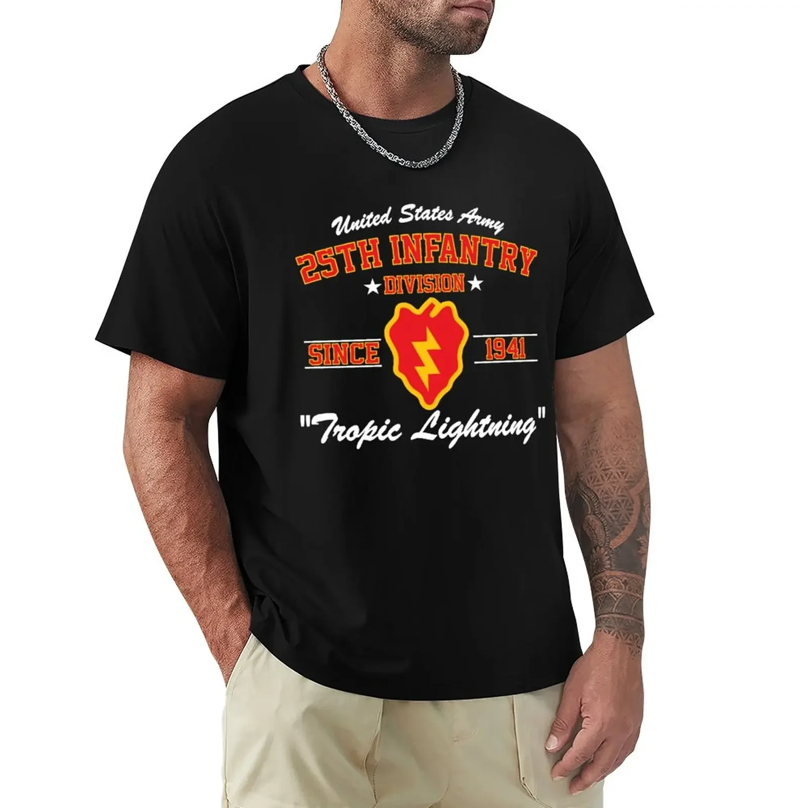 

25th Infantry Division T-Shirt customs aesthetic clothes big and tall t shirts for men