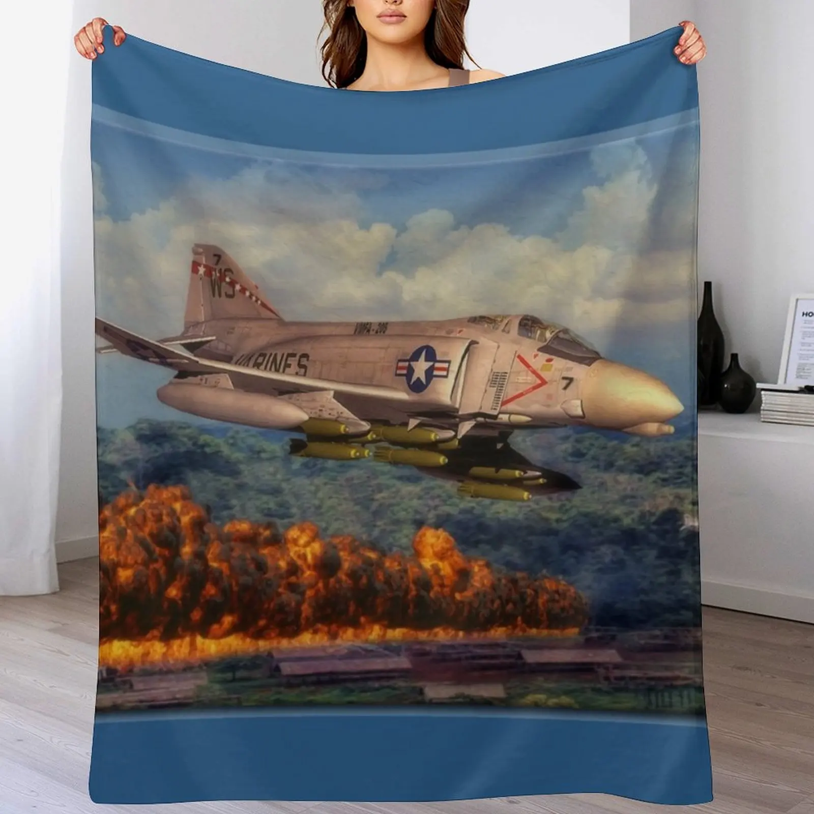 

F4 Phantom Throw Blanket