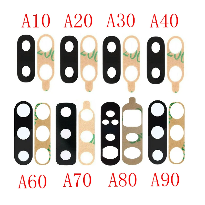 1Set Rear Camera Glass For Samsung A10 A105F A20 A205 A30 A305 A40 A50 A505F A60 A70 A80 A90 Back Camera Lens Glass With Sticker