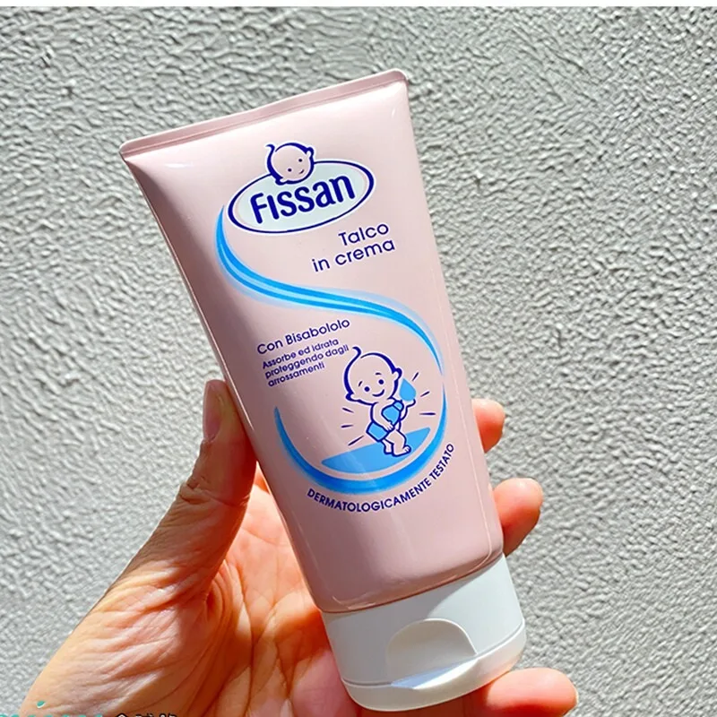 Talco Líquido Italiano Fissan, Loción Calmante Anti-Irritación para Bebés, 150 ml, Original de Italia