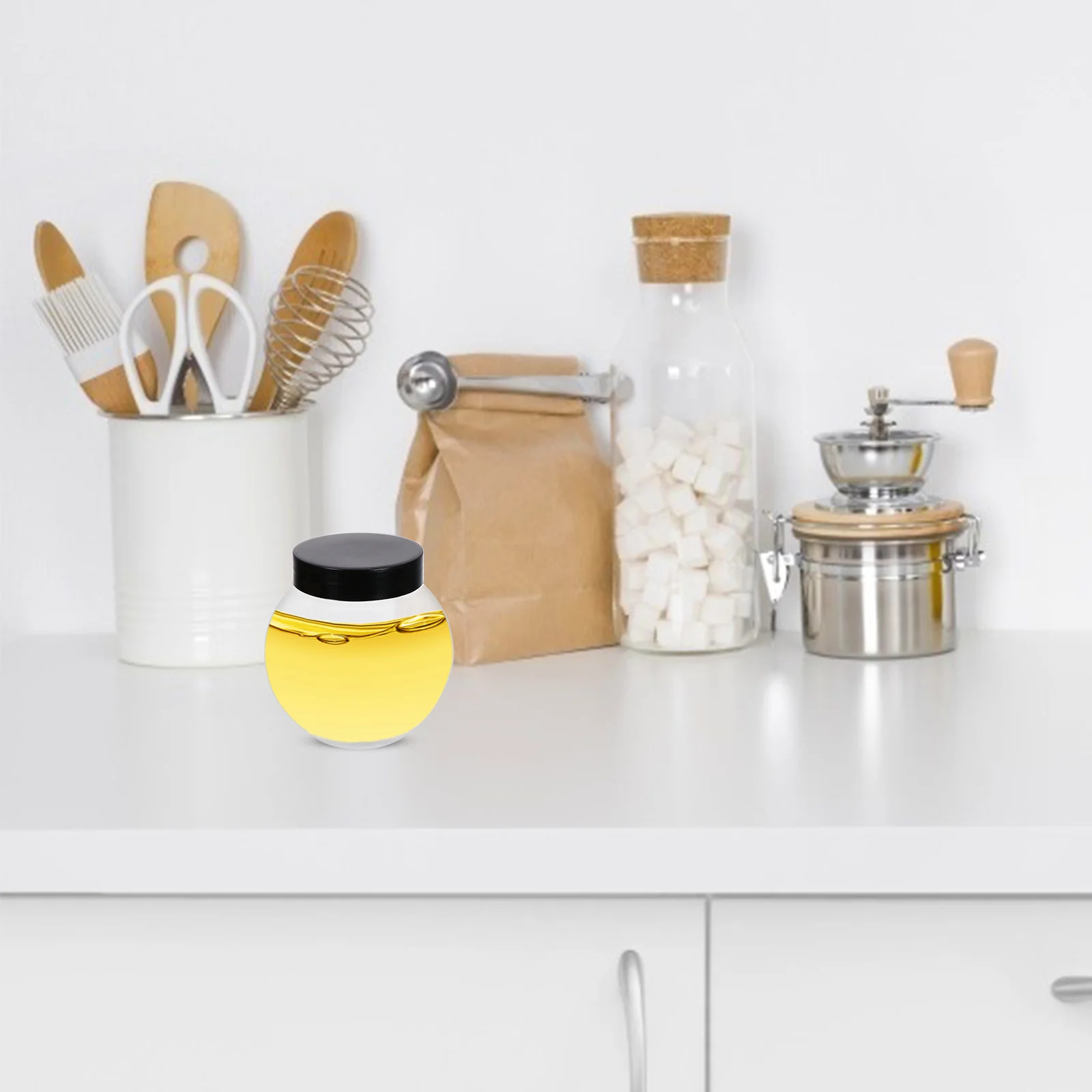 

10 pcs Food Storage Jars 424Ml Transparent Airtight Containers For Tea Coffee Sugar Dried Fruit Candy Moisture Proof Sealed Can