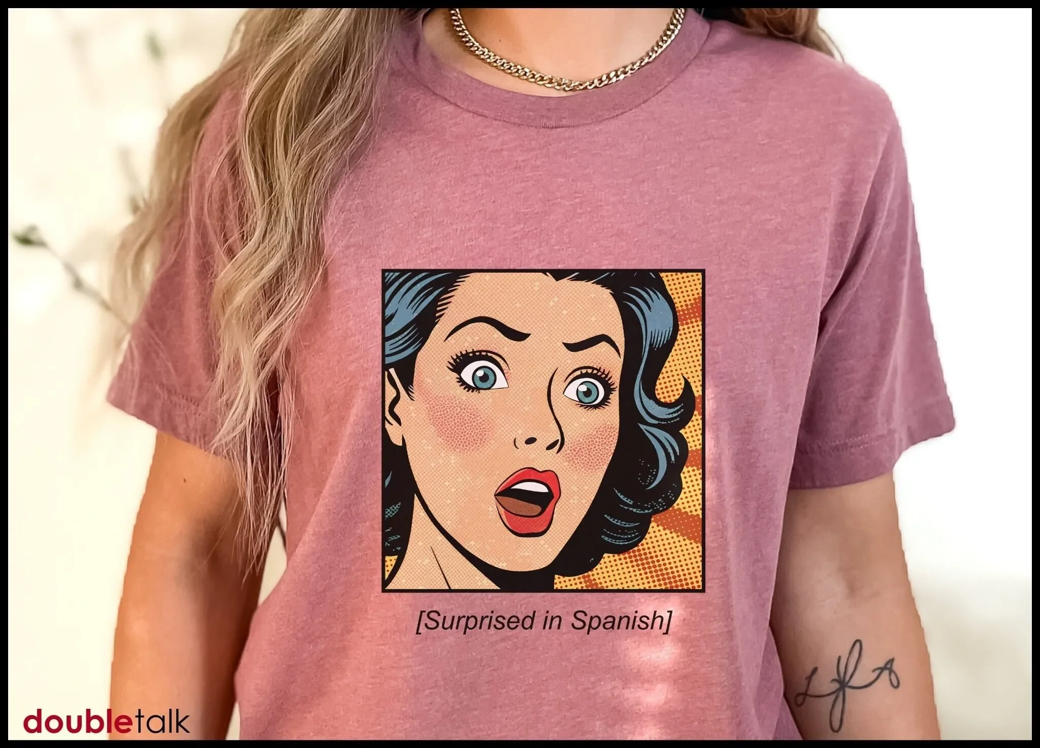 Camiseta sorprendida en español, divertida camiseta mexicana Telenovela Meme Latina Humor Spanglish