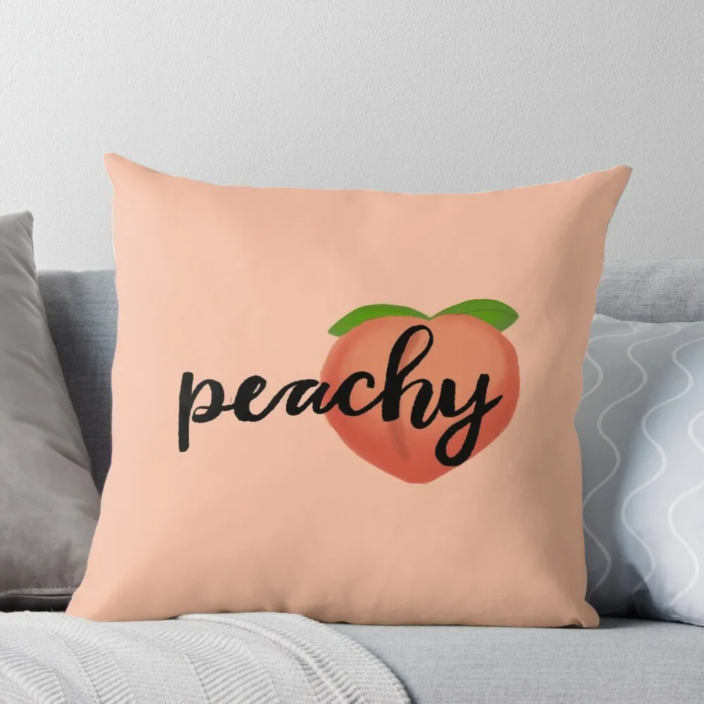 

Peachy, cute as a peach Throw Pillow Cushions For Children Cushion Cover Cushion Covers For Living Room