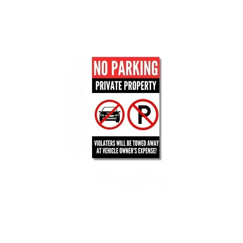 

Car Stickers No Parking on This Property Sticker Sign 15cm PVC KK