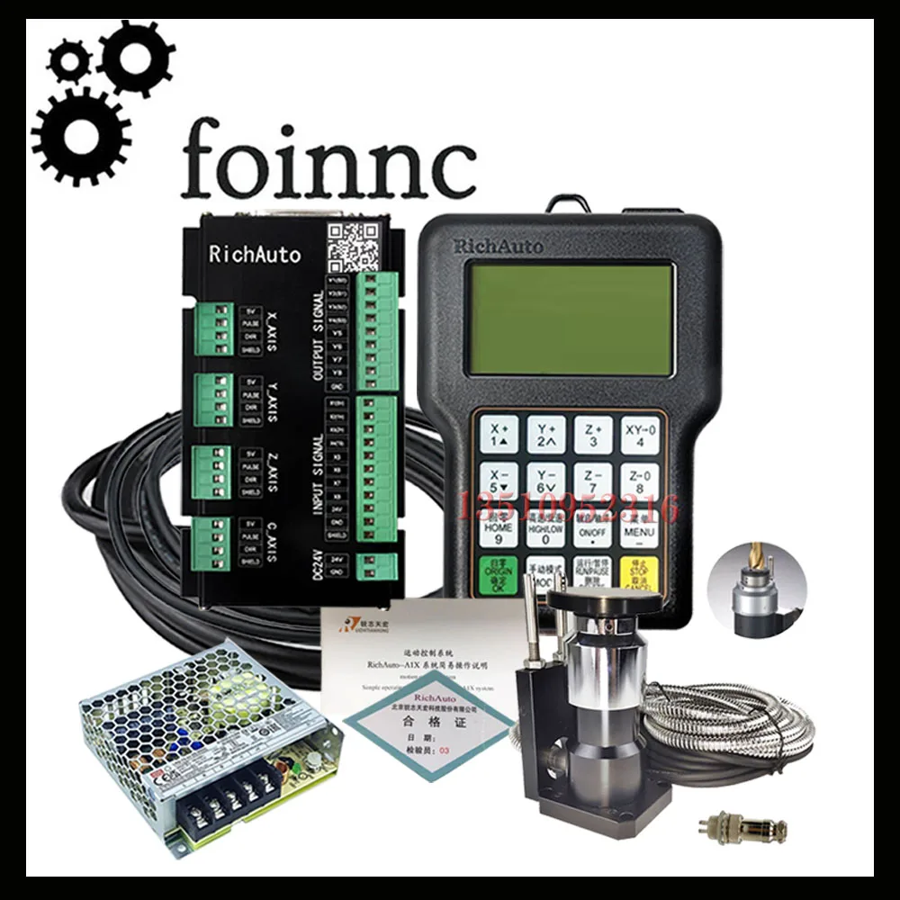 

The Latest Richauto Dsp A11 A18 Cnc Controller 3-axis/4-axis Motion Control System + Engraving Machine Z-axis Tool Setter