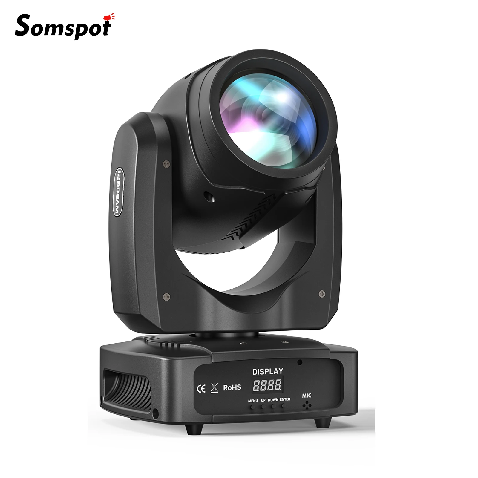 

Somspot 150W Beam Moving Head Light DMX512 11/13CH Channel Stage Light Effect Projector for Birthday Parties Clubs KTV