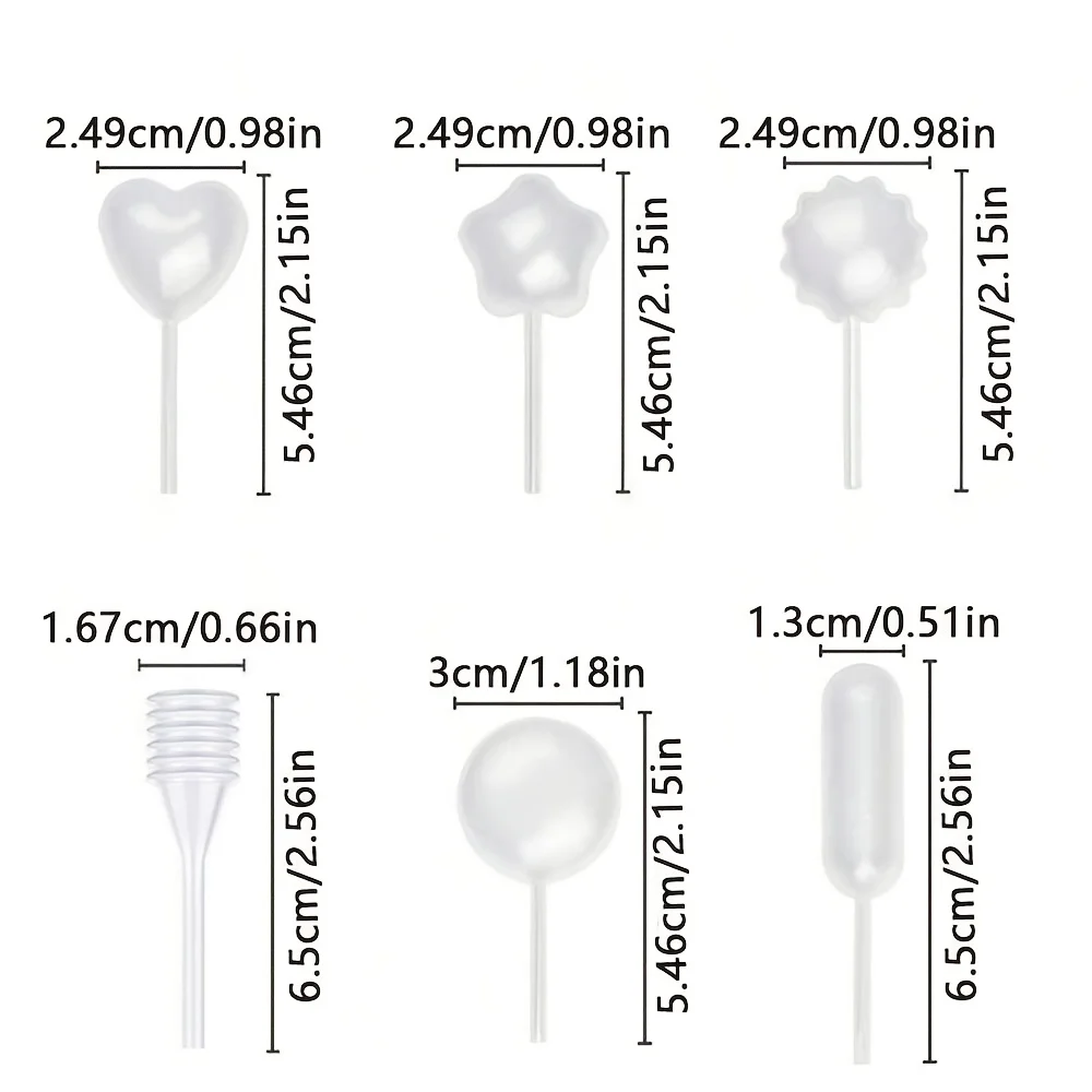 100 Stück Mini-Tropfer 0,14oz Einweg-Marmeladentropfer für Cupcakes, Saucen, Quetschpipetten, Dessert-Dekorationswerkzeuge – Detail 7
