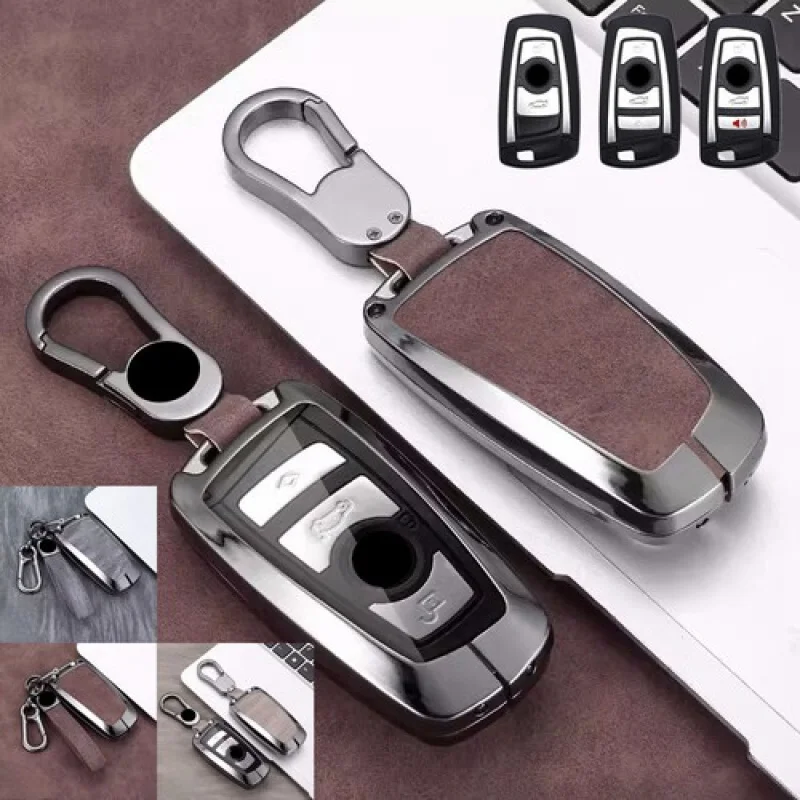 

Кожаный чехол для ключей из цинкового сплава A + из ТПУ для BMW 1, 2, 3, 4, 5, 6, 7 F10 F30 M2 X3 X4