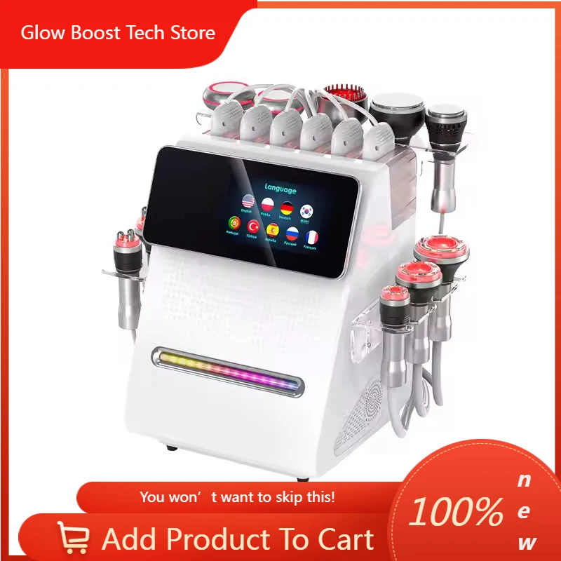 

NYs New Design 80K Cavitati0n 11 in 1 Radiofrequency RF Vacuum Ultras0nic Cavitati0n Cellulite Removal Body Slimming Machine