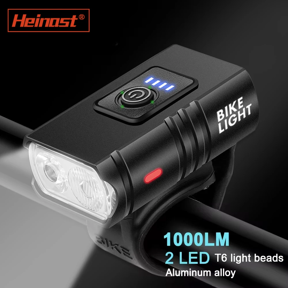 

BK02 Bike Light USB Rechargeable T6 LED Bicycle Lights 6 Modes MTB Flashlight Bicycle Headlight for Cycling Bicycle Front Lamp