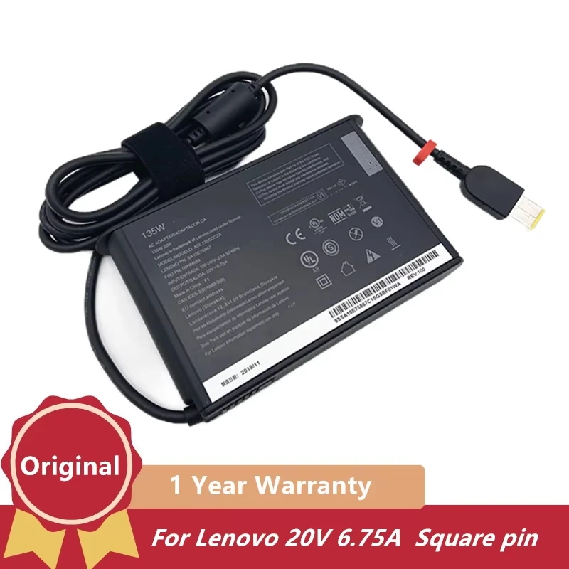 

Genuine ADL135SCC3A 20V 6.75A 135W ADL135SDC3A Laptop AC Adapter Charger For Lenovo ThinkPad T440p T540P SA10E75866 Power Supply