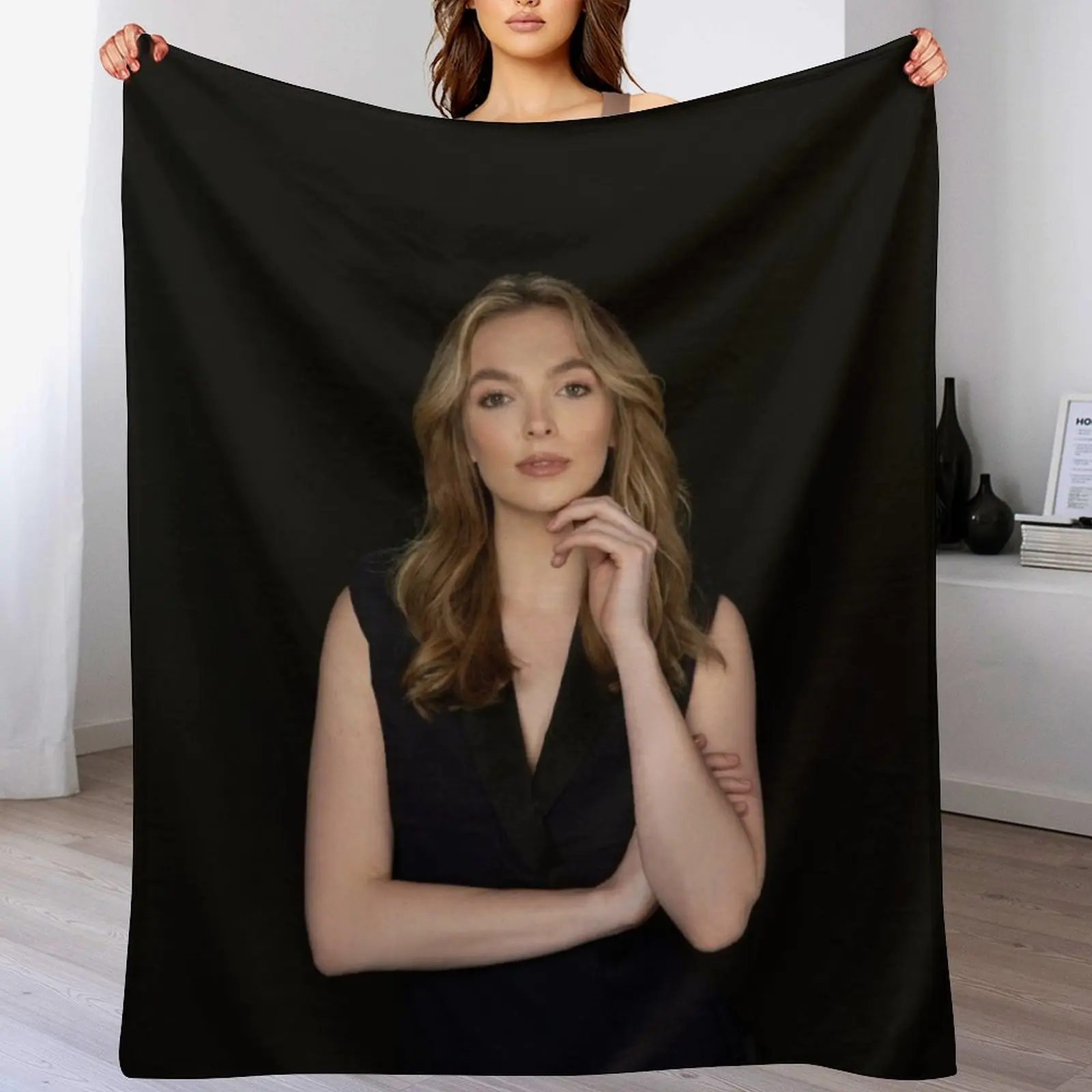 

Jodie Comer Throw Blanket Vintage For Decorative Sofa Beach Custom Blankets