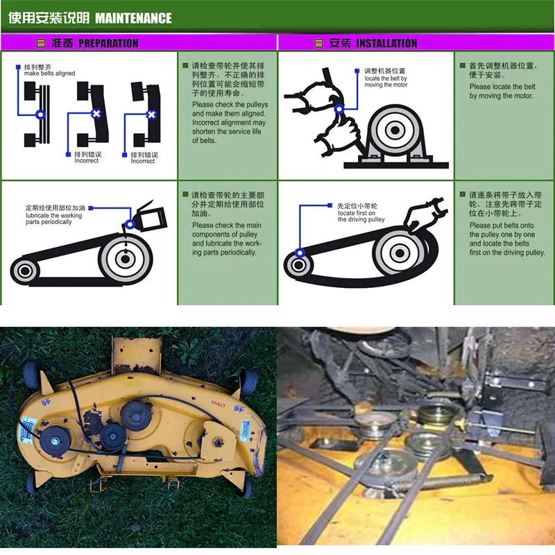 케블라 예초기 벨트, J/OHN DEERE 예초기 데크 벨트용, M154621- FITS X300 X304 X310 EZTRAK Z245 (1/2 인치 x 146 인치) A144