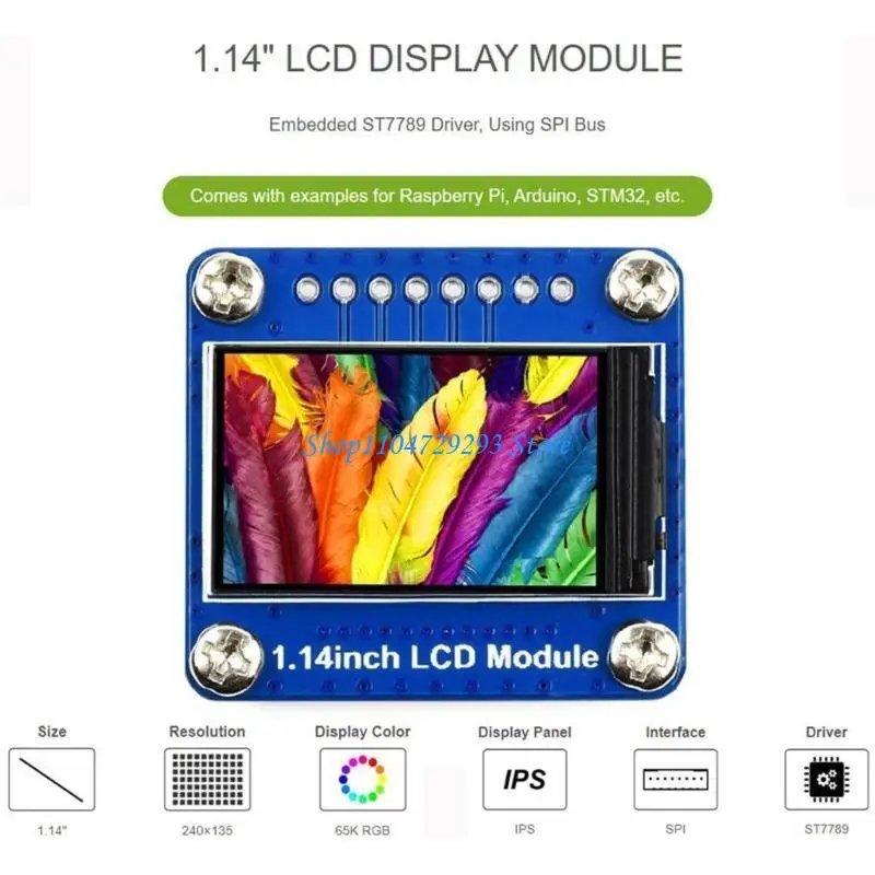 Y2GD 1.14Inch Display 65K Color LCD -модули экрана SPI Плата управления SPI ST7789 Драйвер