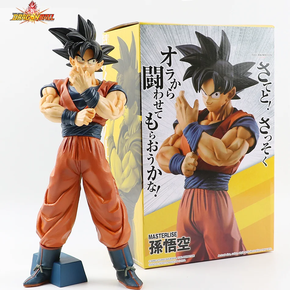 27cm Anime Dragon Ball Z Goku Figure Goku with Scouter Figurine  PVC Statue Action Figures Collection Model Toys Gifts