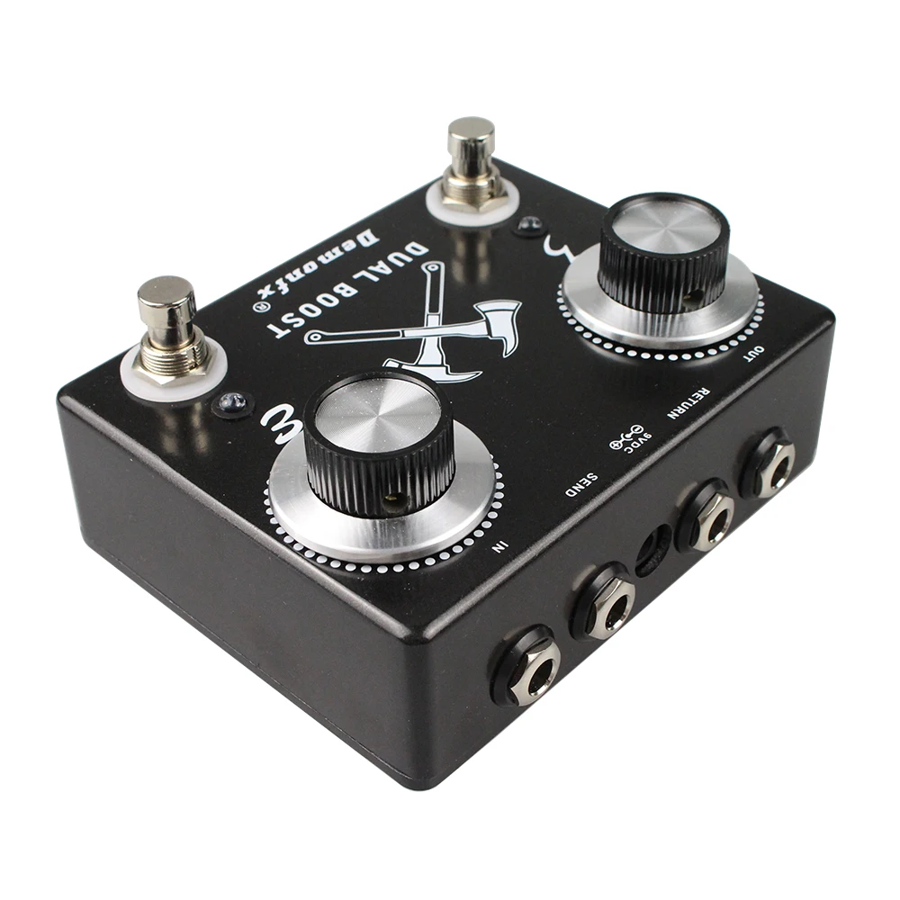 

NEW High Quality Demonfx Dual Boost Two Booster In One Shell Clean Preamp Boost With FX Loop