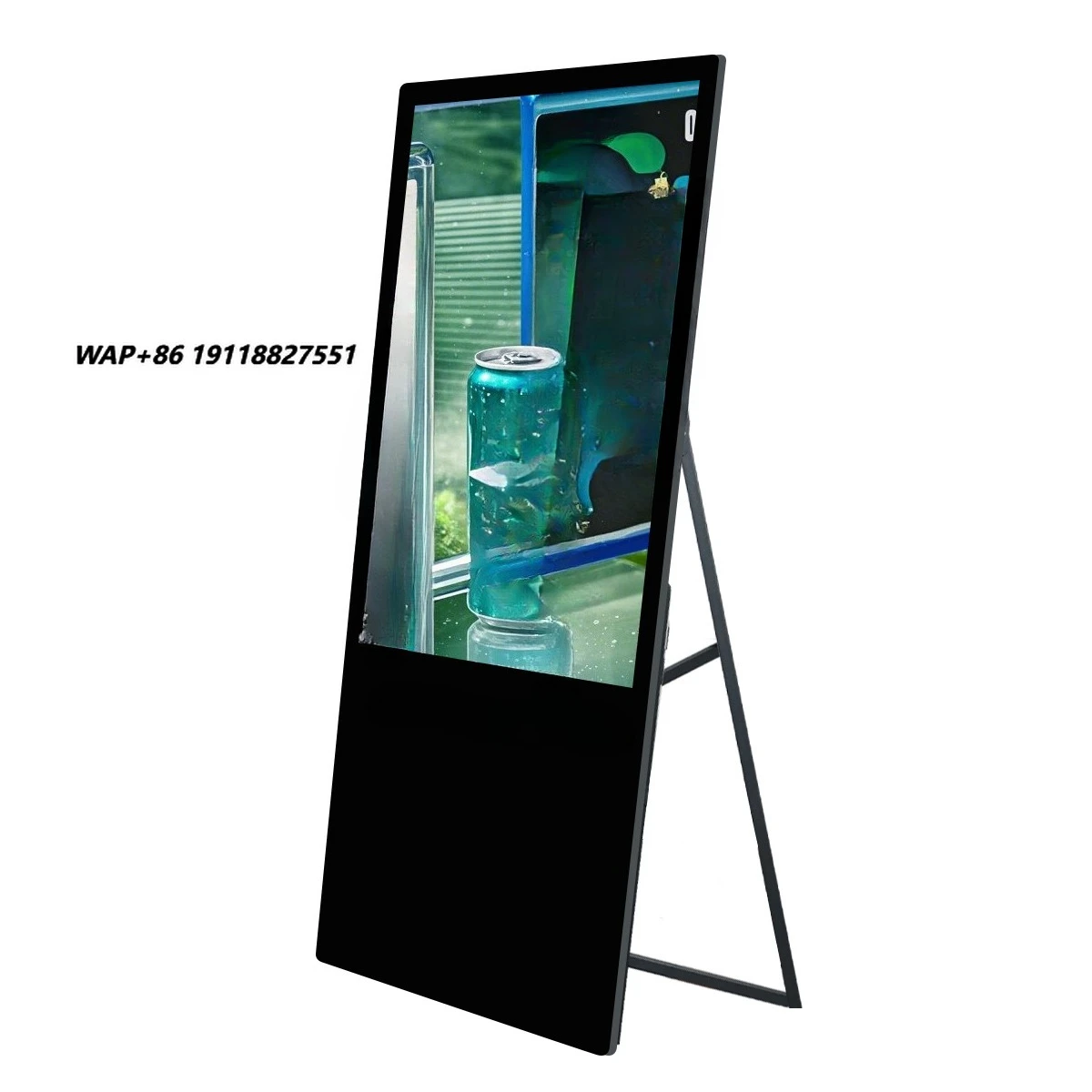 Custom 32 43 49 55 65 Inch Indoor Portable Digital Signage 2K/4K LCD Digital Poster Advertising Player Android 13 Floor-Standing