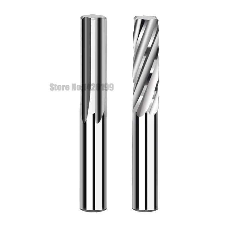 Punta da trapano rivestita a resistenza industriale con scanalatura a spirale dritta da 1,0 mm-13 mm per alesatore per macchina in metallo duro per ghisa di acciaio in alluminio