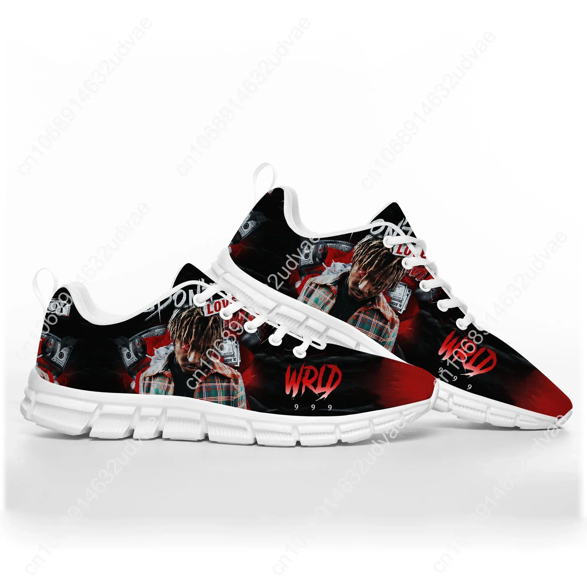 Juice Wrld Hip Hop Rapper Sports Shoes Mens Women Teenager Kids Children Sneakers Singer Casual Custom High Quality Couple Shoes