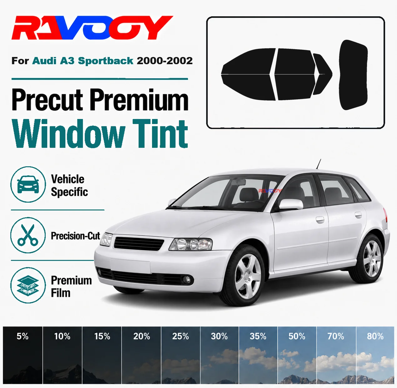 for-audi-a3-sportback-2000-2002-ravooy-pre-cut-window-tint-film-vehicle-specific-full-kit-front-rear-windows-precision-cut