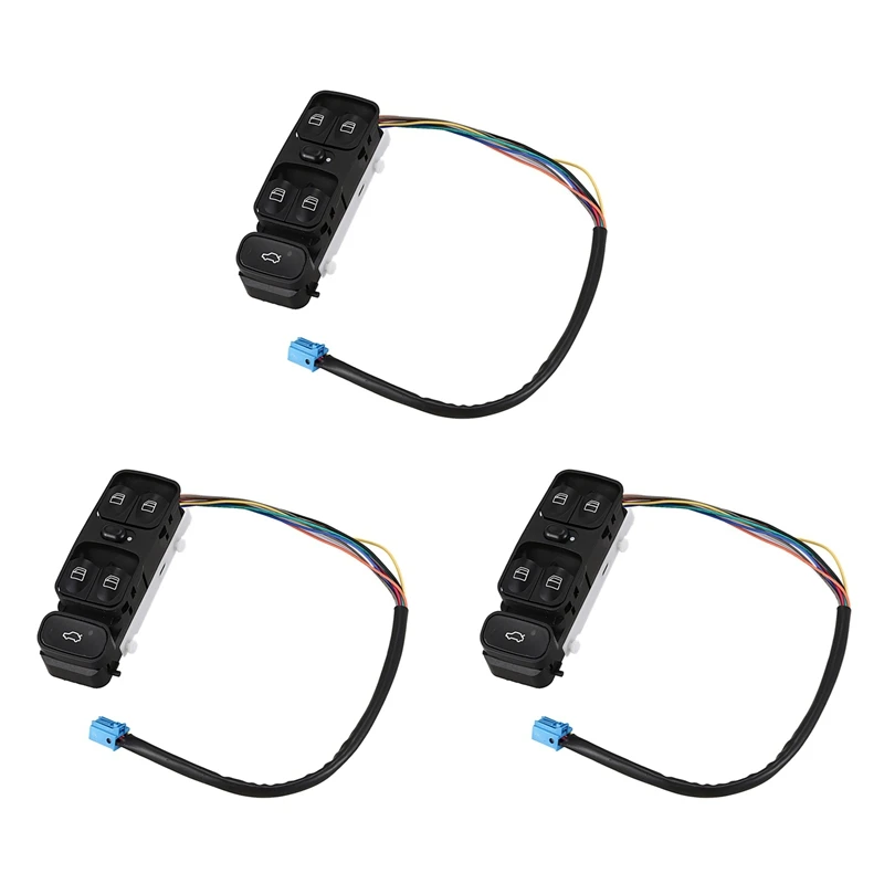 3X A2038200110 A2098203410 Window Power Control Switch Button For MERCEDES C CLASS W203 C180 C200 C220 2038210679